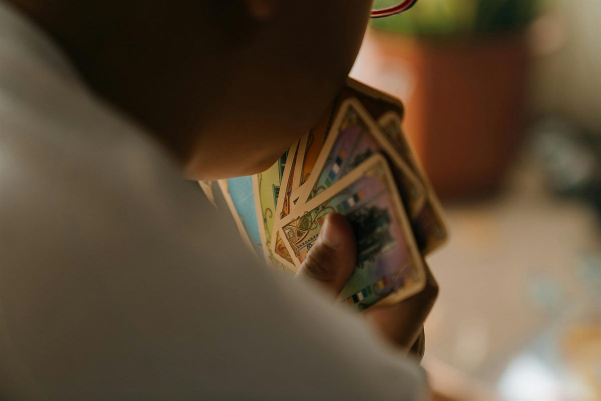Kid thrilled opening their trading card mystery pack